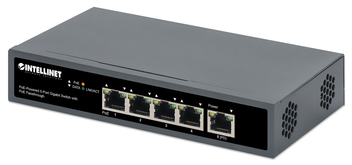 PoE-Powered 5-Port Gigabit Switch mit PoE-Passthrough Image 1