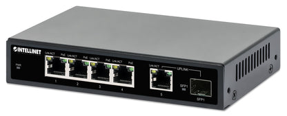 5-Port Gigabit Ethernet PoE+ Switch mit SFP-Port Image 1