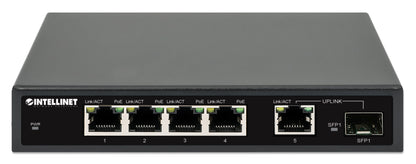 5-Port Gigabit Ethernet PoE+ Switch mit SFP-Port Image 4