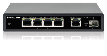 5-Port Gigabit Ethernet PoE+ Switch mit SFP-Port Image 6
