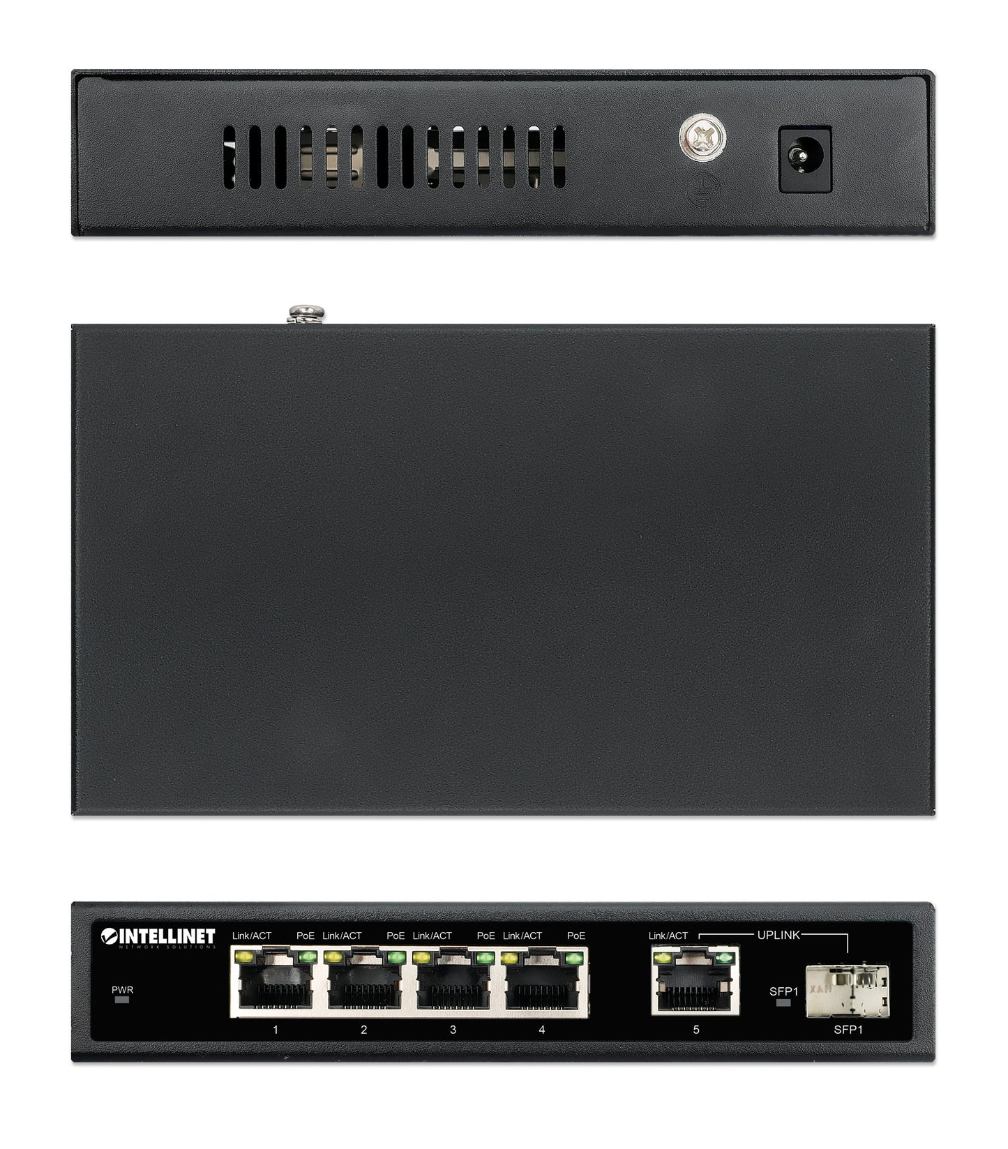 5-Port Gigabit Ethernet PoE+ Switch mit SFP-Port Image 7