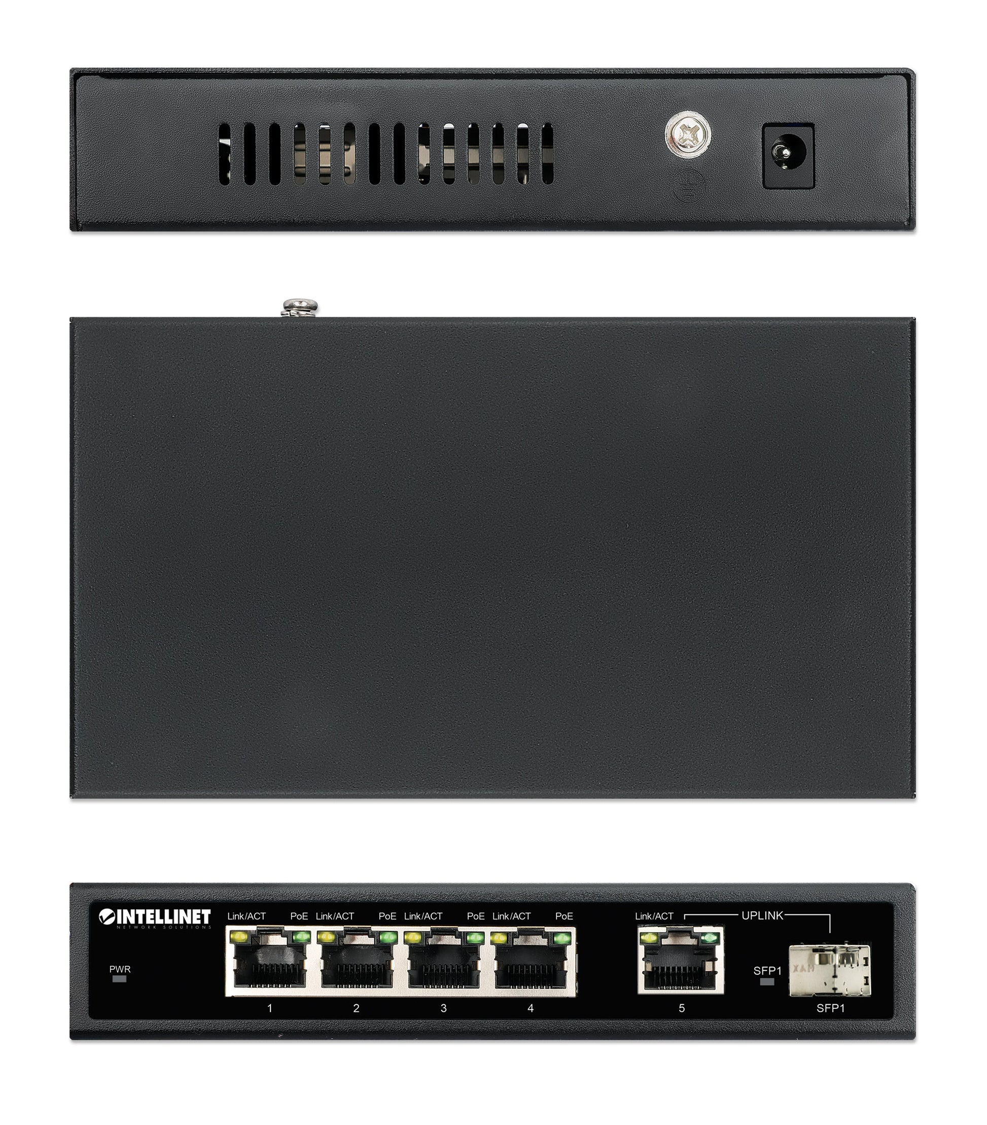 5-Port Gigabit Ethernet PoE+ Switch mit SFP-Port Image 7