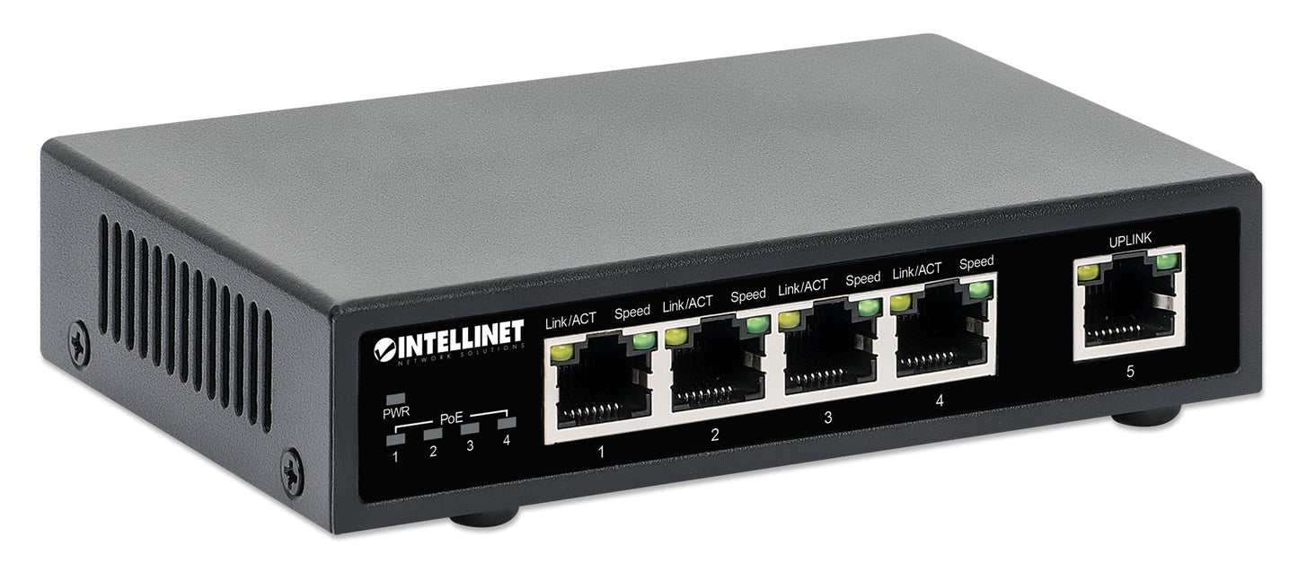 5-Port Gigabit Ethernet PoE+ Switch Image 3