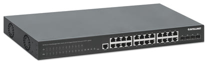 28-Port L2+ Fully Managed PoE+ Switch mit 24 Gigabit Ethernet-Ports und 4 SFP+ Uplinks Image 3