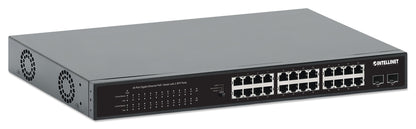 24-Port Gigabit Ethernet PoE+ Switch mit 2 SFP-Ports Image 3