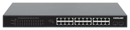 24-Port Gigabit Ethernet PoE+ Switch mit 2 SFP-Ports Image 4