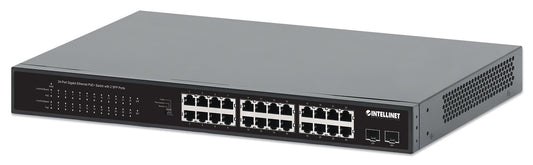 24-Port Gigabit Ethernet PoE+ Switch mit 2 SFP-Ports Image 1