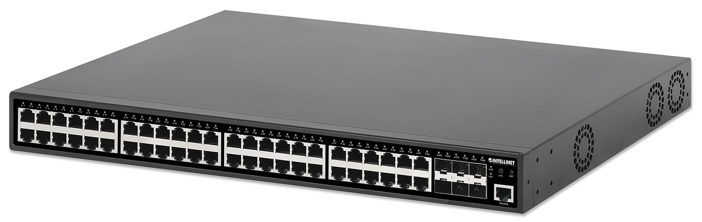 54-Port L2+ Fully Managed PoE+ Switch mit 48 Gigabit Ethernet-Ports und 6 SFP+ Uplinks Image 1