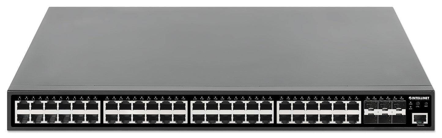 54-Port L2+ Fully Managed PoE+ Switch mit 48 Gigabit Ethernet-Ports und 6 SFP+ Uplinks Image 4