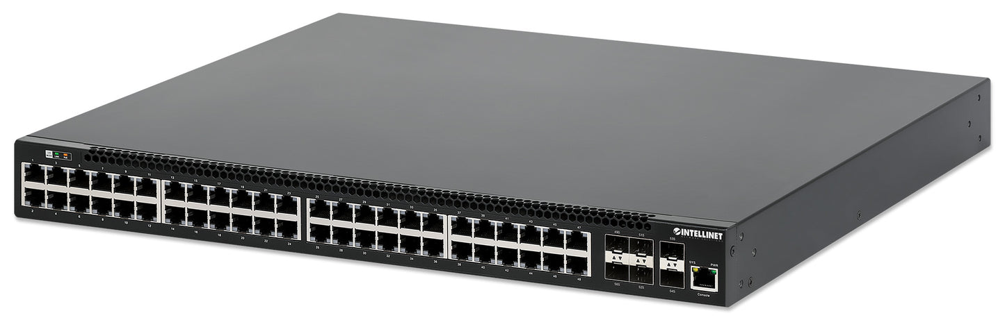 54-Port L3 Fully Managed PoE+ Switch mit 48 Gigabit Ethernet-Ports und 6 SFP+ Uplinks Image 1
