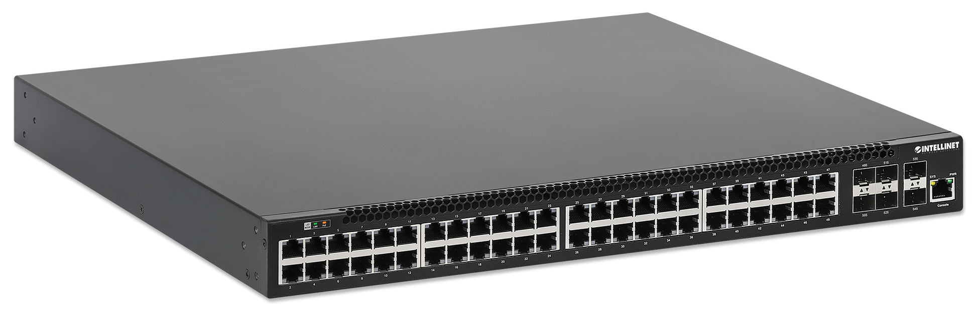 54-Port L3 Fully Managed PoE+ Switch mit 48 Gigabit Ethernet-Ports und 6 SFP+ Uplinks Image 3