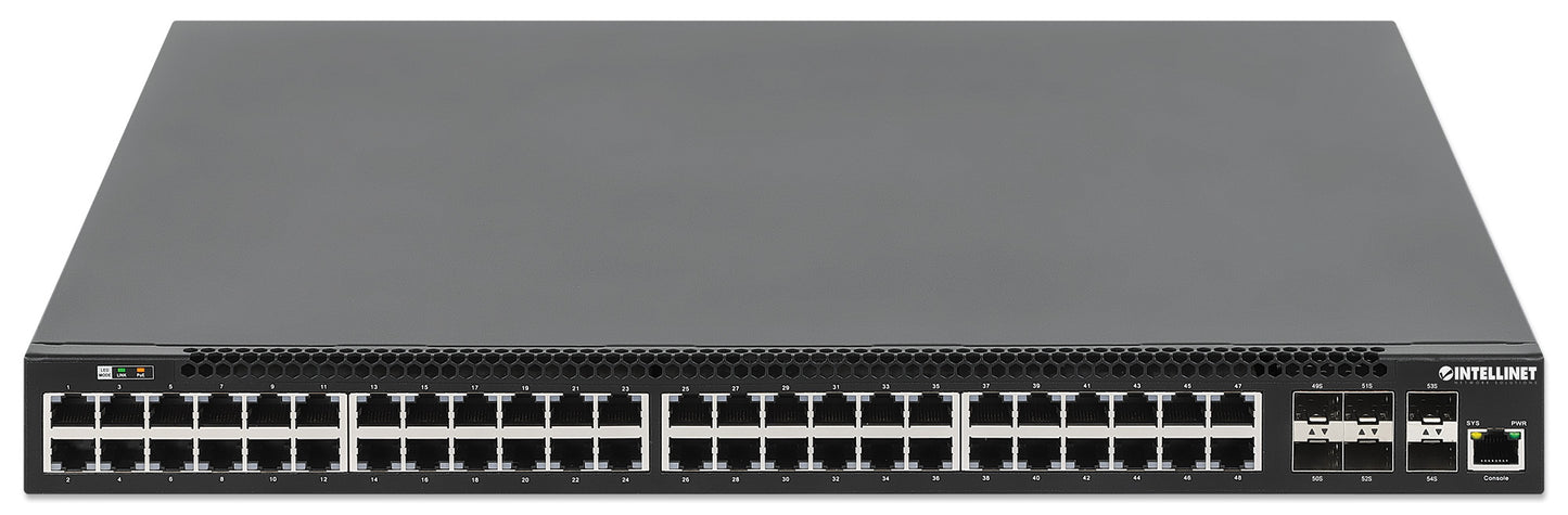 54-Port L3 Fully Managed PoE+ Switch mit 48 Gigabit Ethernet-Ports und 6 SFP+ Uplinks Image 4
