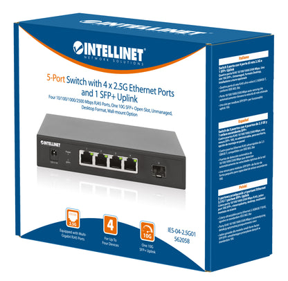 5-Port Switch mit 4 x 2,5G Ethernet-Ports und 1 SFP+ Uplink Packaging Image 2