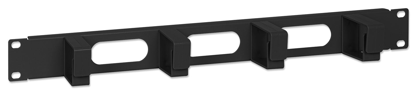 19" Kabeldurchführung, 1 HE, schwarz Image 3