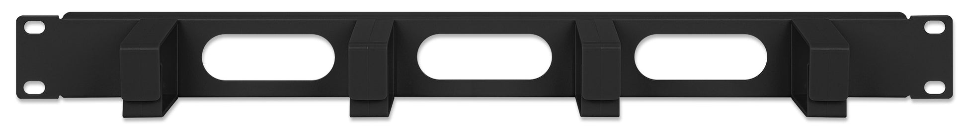 19" Kabeldurchführung, 1 HE, schwarz Image 4