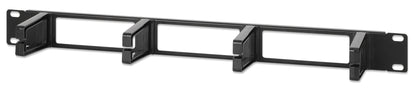 19" Kabeldurchführung, 1 HE, schwarz Image 1