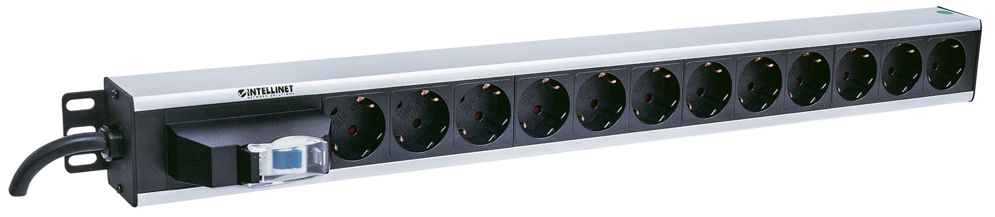 12-fach Steckdosenleiste, Schutzkontakt, vertikale Rackmontage Image 3