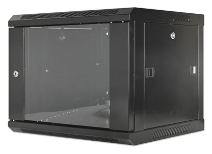 6 HE 19" Netzwerk-Wandverteiler, Standard Line, 450 mm Tiefe, schwarz Image 1