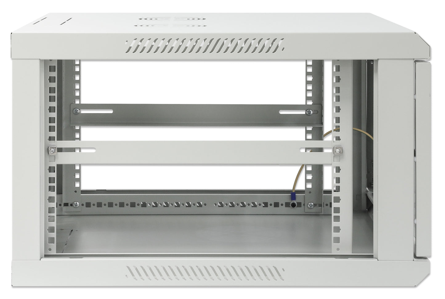 19" Wandverteiler, 6 HE, 370 (H) x 600 (B) x 600 (T) mm, grau Image 6