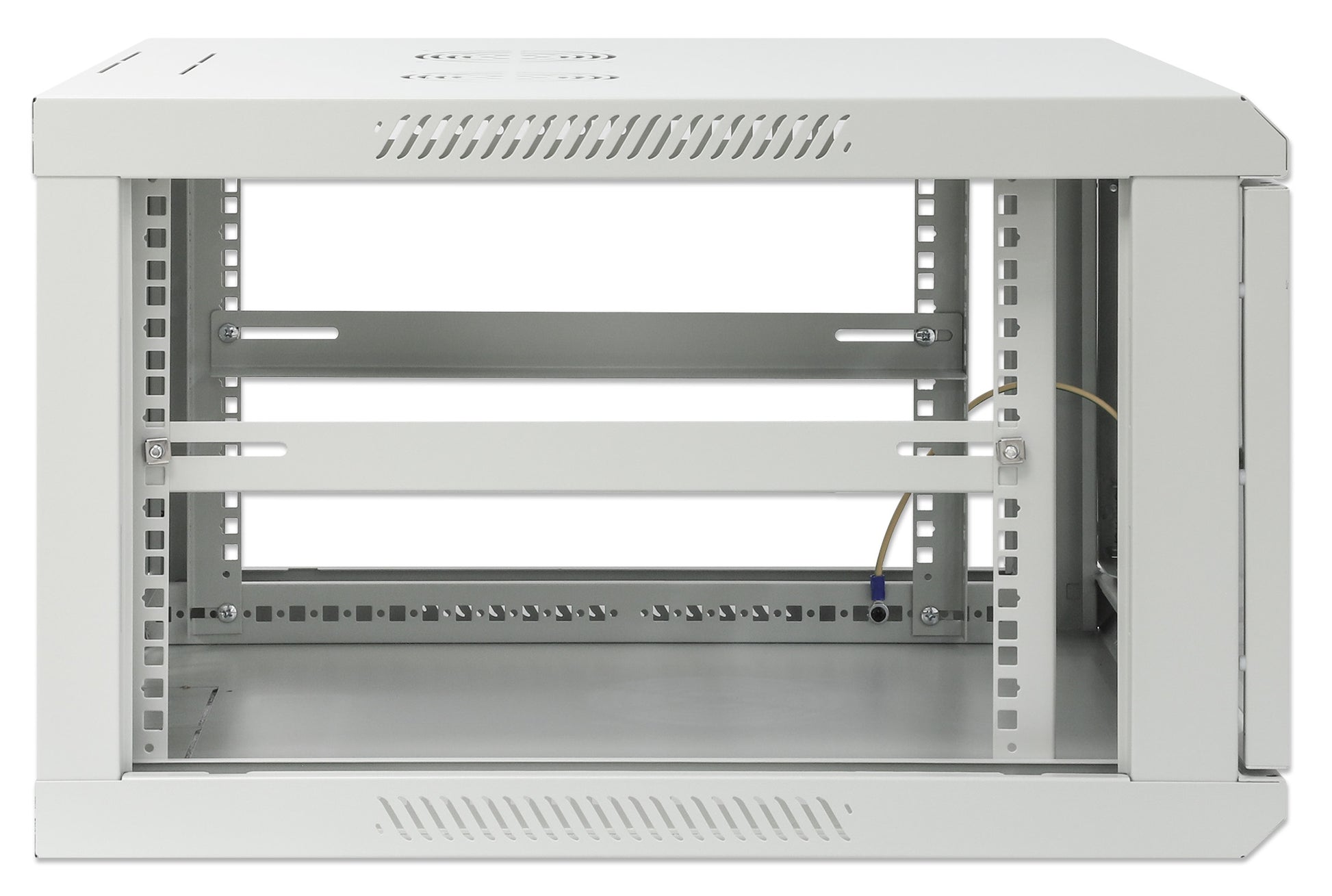 19" Wandverteiler, 6 HE, 370 (H) x 600 (B) x 600 (T) mm, grau Image 6