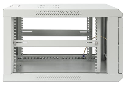 19" Wandverteiler, 6 HE, 370 (H) x 600 (B) x 600 (T) mm, grau Image 6