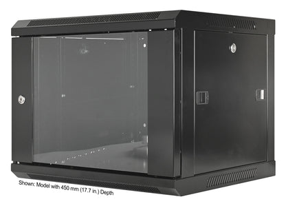 6 HE 19" Netzwerk-Wandverteiler, Standard Line, 600 mm Tiefe, schwarz Image 1