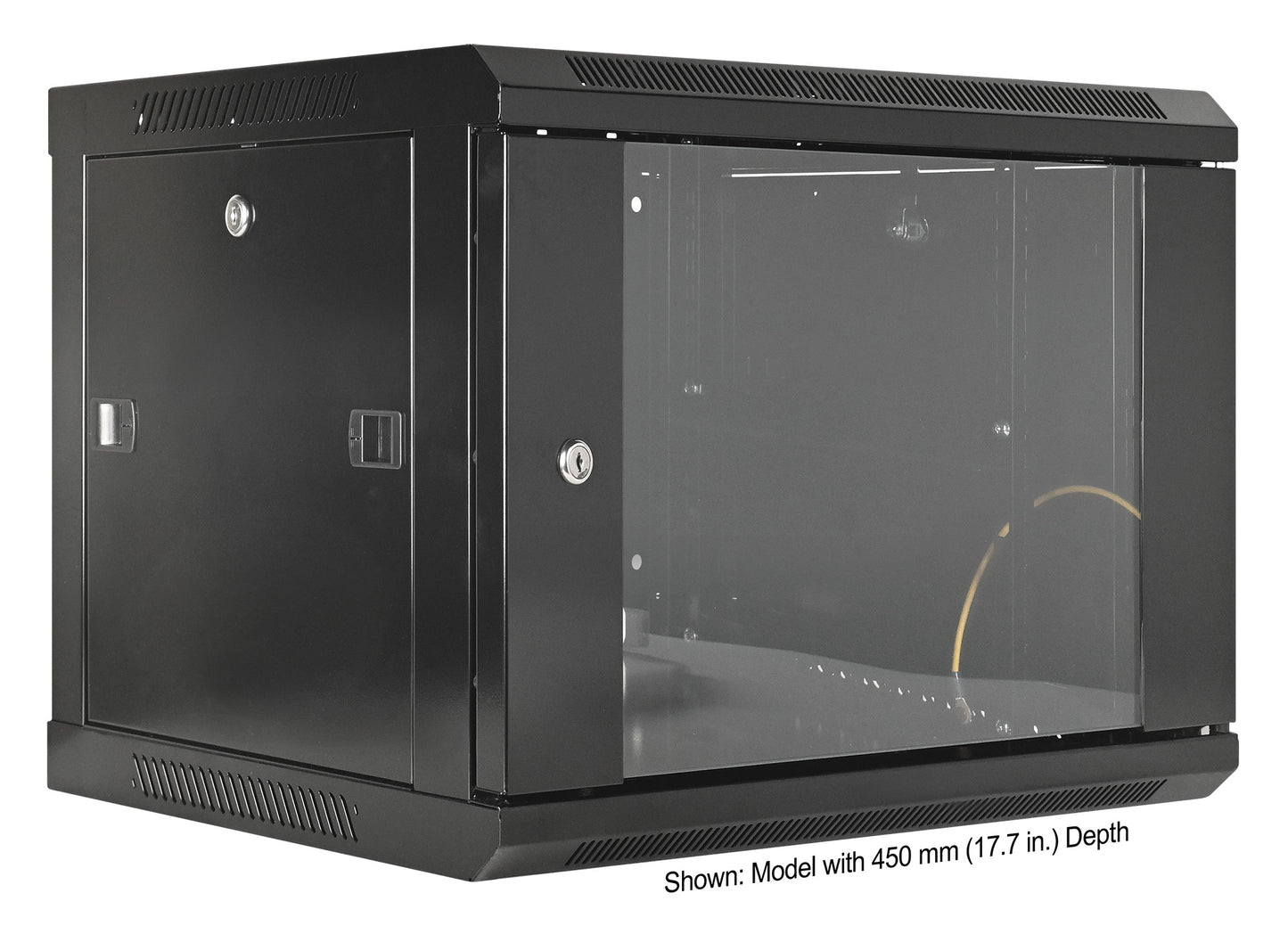 6 HE 19" Netzwerk-Wandverteiler, Standard Line, 600 mm Tiefe, schwarz Image 2