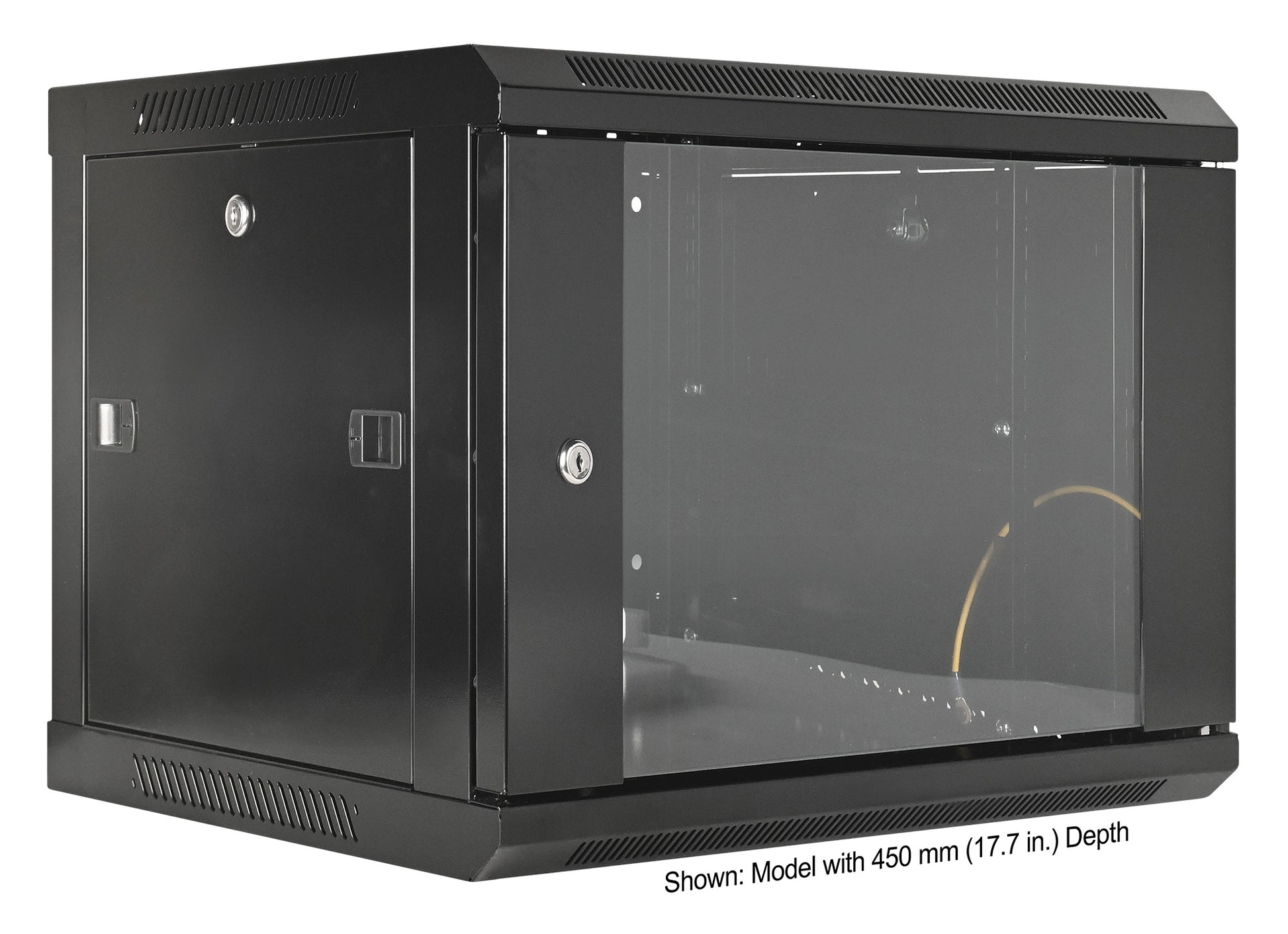 6 HE 19" Netzwerk-Wandverteiler, Standard Line, 600 mm Tiefe, schwarz Image 2