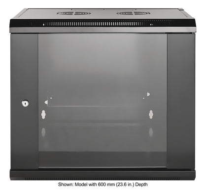 9 HE 19" Netzwerk-Wandverteiler, Standard Line, 450 mm Tiefe, schwarz Image 3