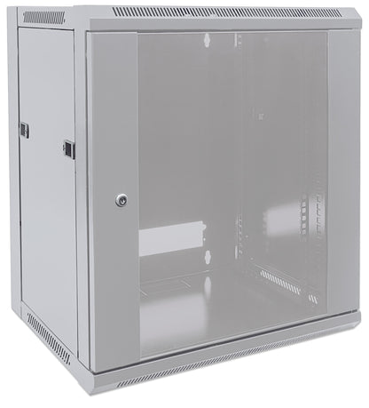 9 HE 19" Netzwerk-Wandverteiler, Standard Line, 450 mm Tiefe, grau Image 3