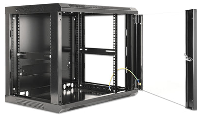 9 HE 19" Netzwerk-Wandverteiler, Standard Line, 450 mm Tiefe, schwarz Image 5