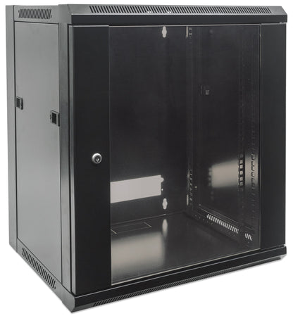 12 HE 19" Netzwerk-Wandverteiler, Standard Line, 600 mm Tiefe, schwarz Image 3