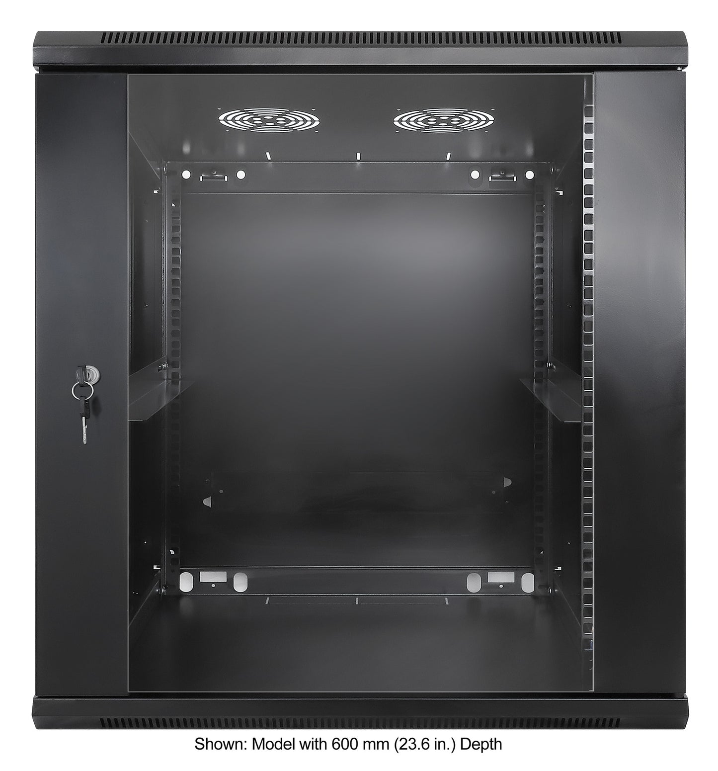 12 HE 19" Netzwerk-Wandverteiler, Standard Line, 450 mm Tiefe, schwarz Image 3