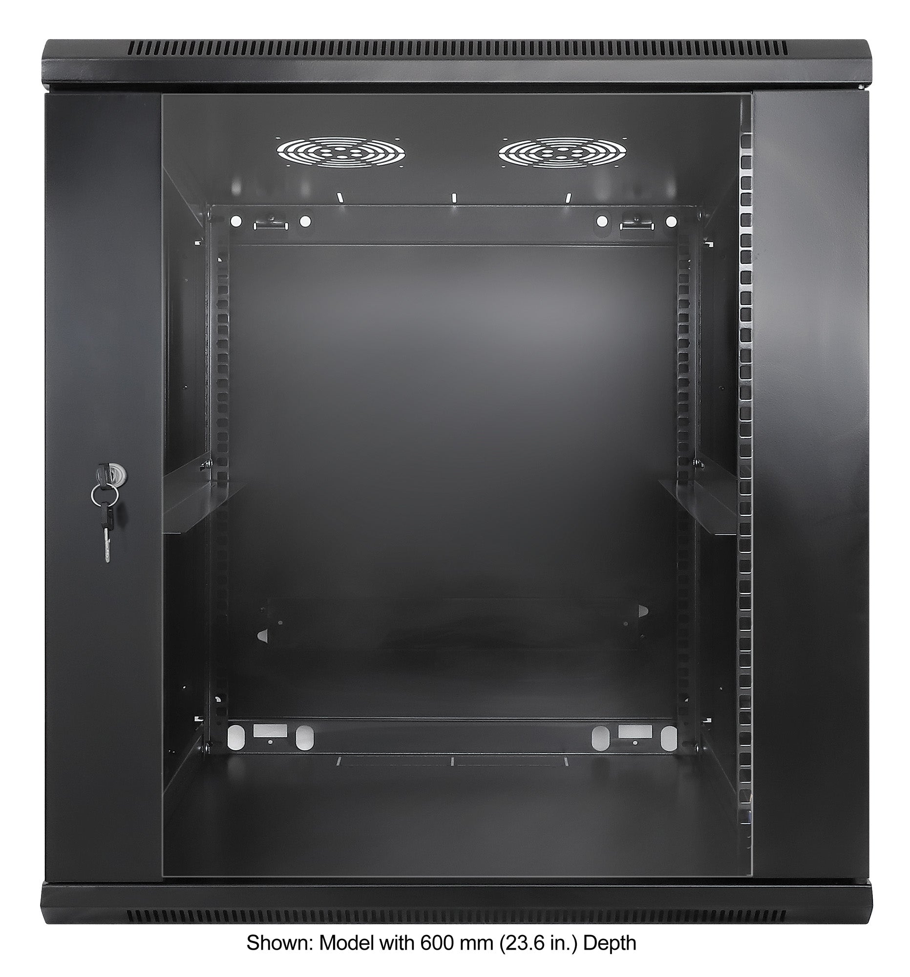 12 HE 19" Netzwerk-Wandverteiler, Standard Line, 450 mm Tiefe, schwarz Image 3