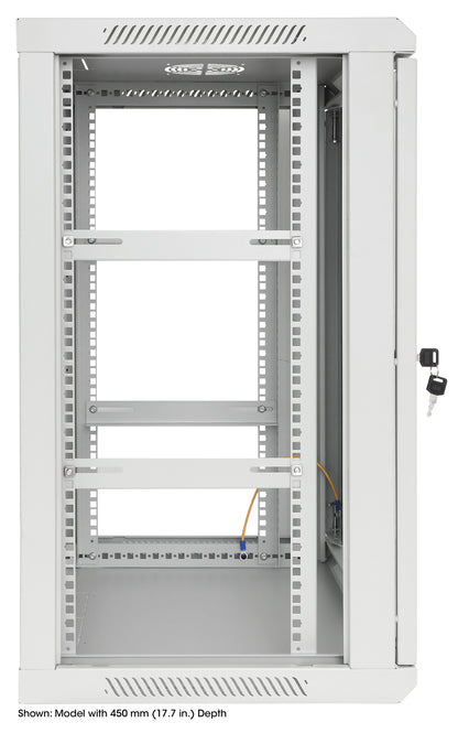 15 HE 19" Netzwerk-Wandverteiler, Standard Line, 600 mm Tiefe, grau Image 5