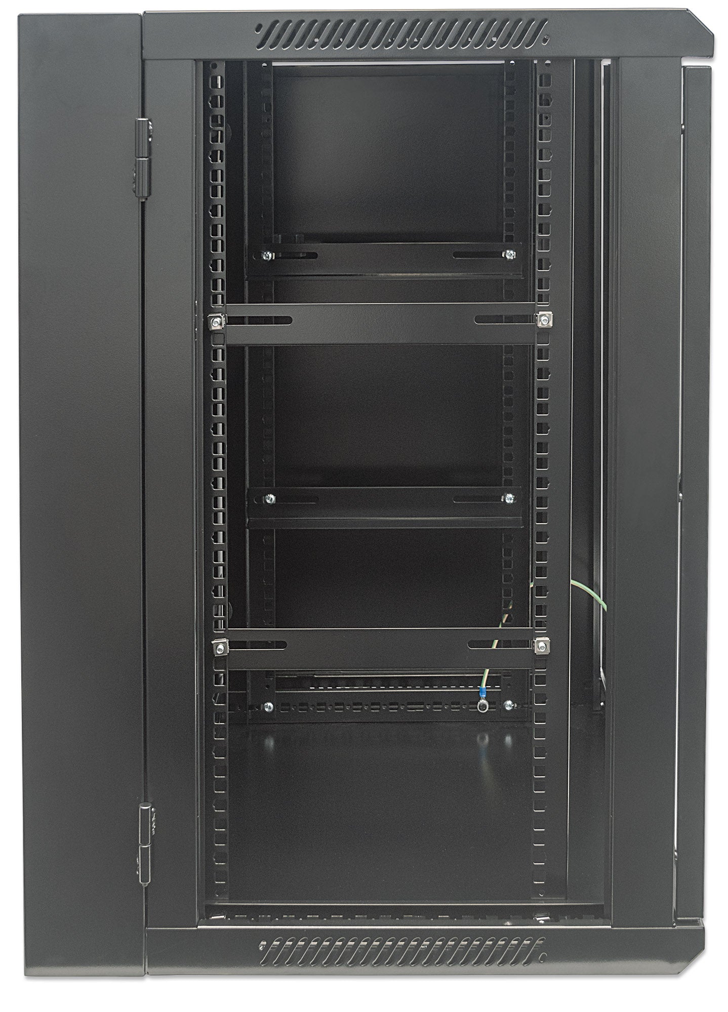 15 HE 19" Netzwerk-Wandverteiler mit Schwenkrahmen, Standard Line, 450 mm Tiefe, schwarz Image 4