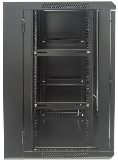 15 HE 19" Netzwerk-Wandverteiler mit Schwenkrahmen, Standard Line, 450 mm Tiefe, schwarz Image 4