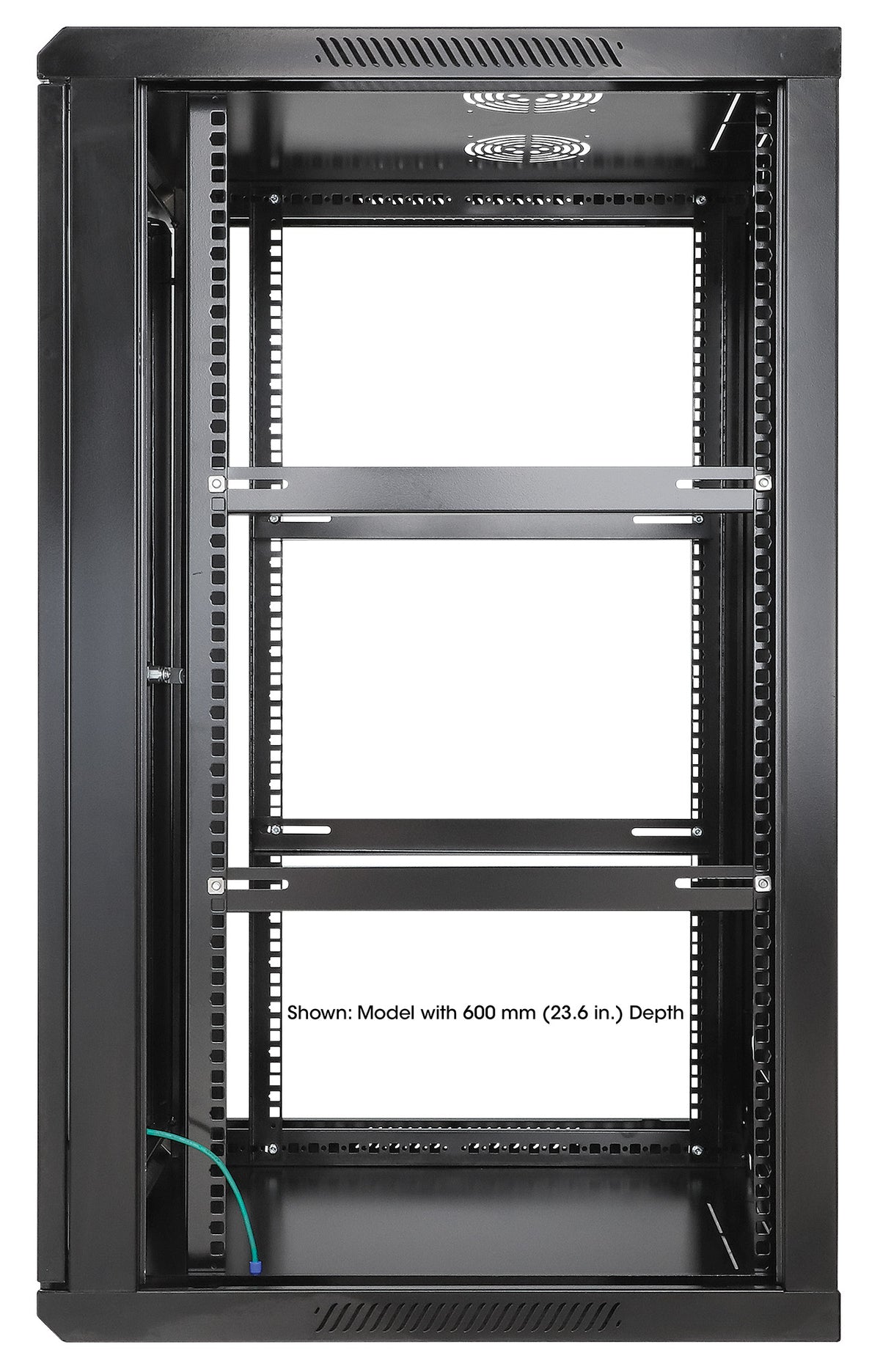 20 HE 19" Netzwerk-Wandverteiler, Standard Line, 450 mm Tiefe, schwarz Image 5