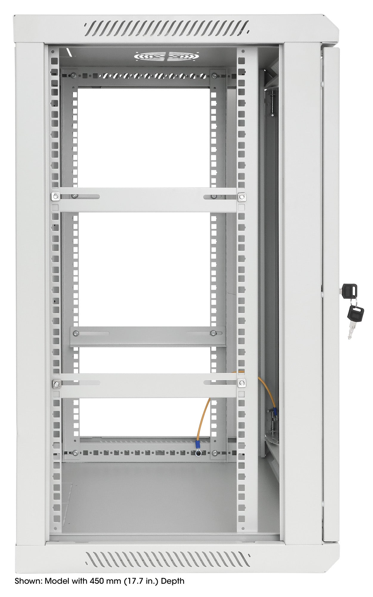 20 HE 19" Netzwerk-Wandverteiler, Standard Line, 600 mm Tiefe, grau Image 5