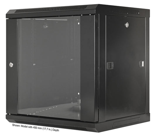 19" Wandverteiler, 9 HE, 500 (H) x 600 (B) x 600 (T) mm, schwarz Image 1