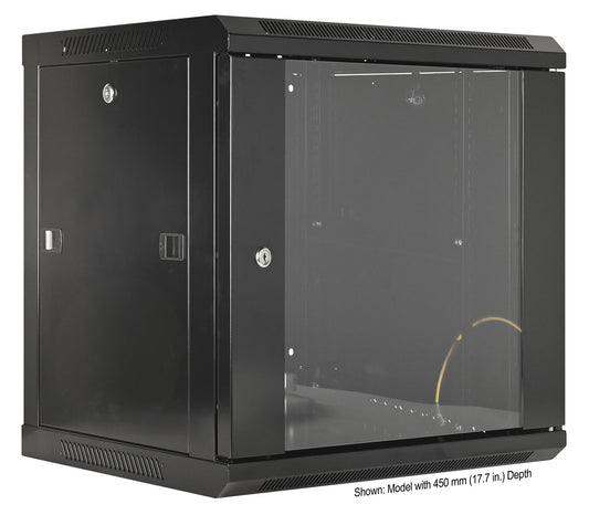 19" Wandverteiler, 9 HE, 500 (H) x 600 (B) x 600 (T) mm, schwarz Image 2