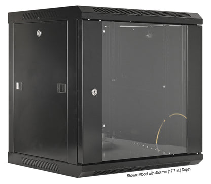 9 HE 19" Netzwerk-Wandverteiler, Standard Line, 600 mm Tiefe, schwarz Image 2