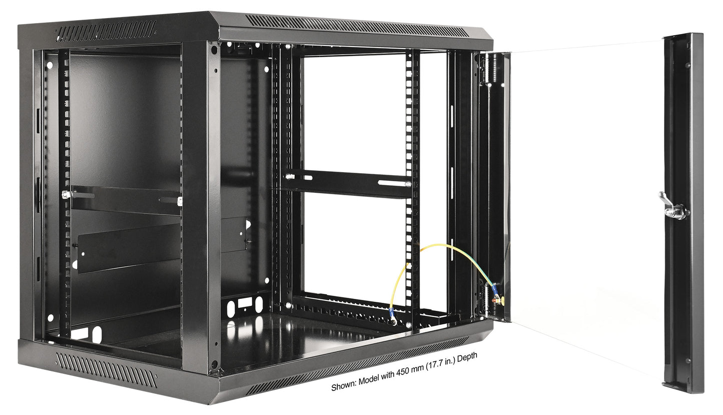 9 HE 19" Netzwerk-Wandverteiler, Standard Line, 600 mm Tiefe, schwarz Image 5
