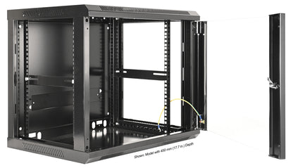 9 HE 19" Netzwerk-Wandverteiler, Standard Line, 600 mm Tiefe, schwarz Image 5