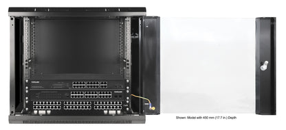9 HE 19" Netzwerk-Wandverteiler, Standard Line, 600 mm Tiefe, schwarz Image 7