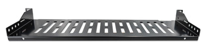 19" Fachboden zur Frontmontage, 1 HE, 150 mm Tiefe, schwarz Image 4