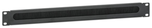 19" Kabeldurchführung, 1 HE, schwarz Image 2