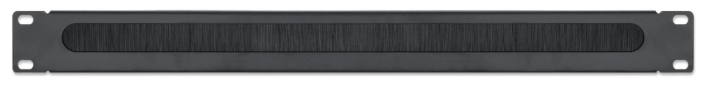 19" Kabeldurchführung, 1 HE, schwarz Image 3