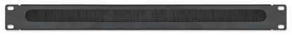19" Kabeldurchführung, 1 HE, schwarz Image 3