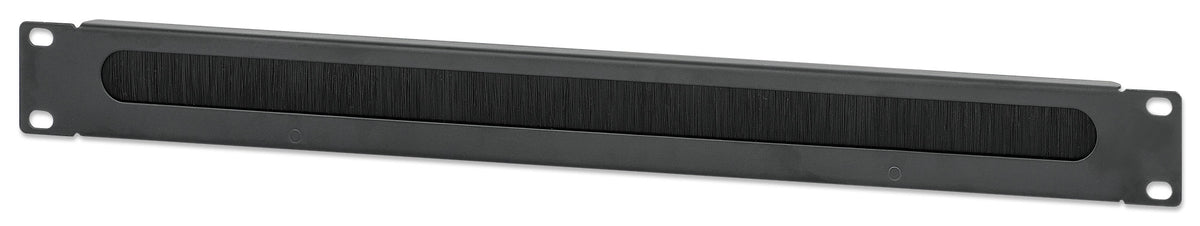 19" Kabeldurchführung, 1 HE, schwarz Image 1